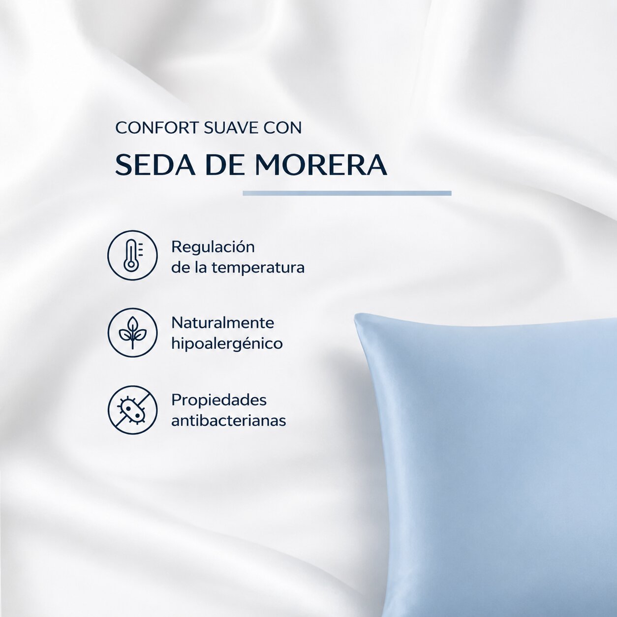 Dormax - Funda de almohada de seda